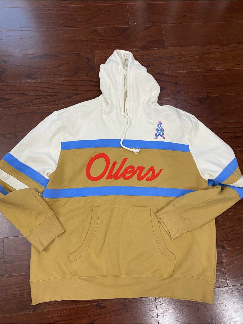 Mitchell & Ness Vintage Houston Oilers Throwback Hoodie Men’s Size 3XL Football